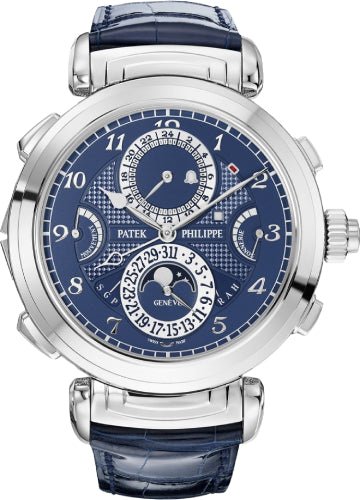 Patek Philippe Grand Complications Grandmaster Chime White Gold Blue Dial | 6300G - 010 - Luxury Time NYC