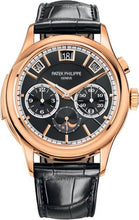 Load image into Gallery viewer, Patek Philippe Grand Complications Minute Repeater 42 mm Chronograph Perpetual Calendar Rose Gold Black Dial - 5208R - 001 - Luxury Time NYC