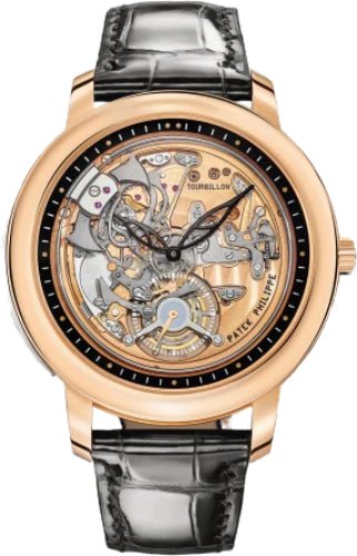 Patek Philippe Grand Complications Minute Repeater 42 mm Tourbillion Rose Gold Skeleton Dial - 5303R - 001 - Luxury Time NYC