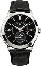 Load image into Gallery viewer, Patek Philippe Grand Complications Perpetual Calendar Day Month Moon Phase 39.5mm Black Index Platinum Leather Manual | 5216P - 001 - Luxury Time NYC