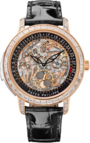 Patek Philippe Grand Complications Perpetual Calendar Day Month Rose Gold Skeleton Dial | 5304R - 001 - Luxury Time NYC