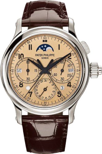 Patek Philippe Grand Complications Split - Seconds Chronograph Perpetual Calendar Platinum Pink Dial - 5372P - 010 - Luxury Time NYC