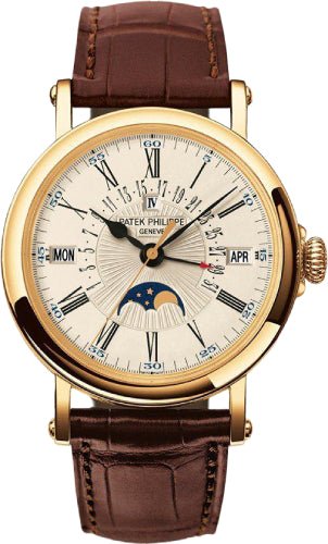 Patek Philippe Grand Complications Yellow Gold Perpetual Calendar Retrograde Date 38mm White Opaline | 5159J - 001 - Luxury Time NYC