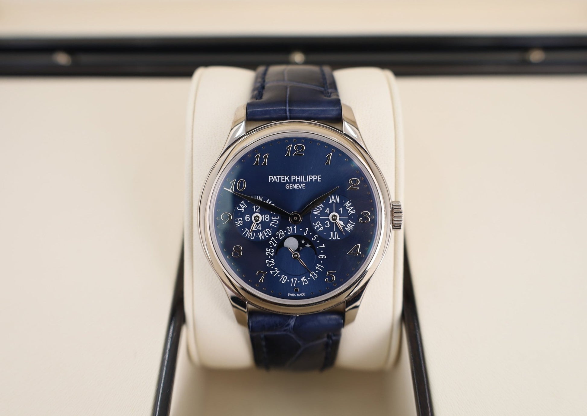 Patek Philippe Men Grand Complications Perpetual Calender Moonphase Watch - 5327G-001 - Luxury Time NYC