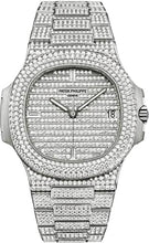 Load image into Gallery viewer, Patek Philippe Nautilus 40mm White Gold Diamond Pave White Gold Diamond Set Automatic | 5719/1G - 001 - Luxury Time NYC