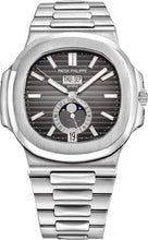 Load image into Gallery viewer, Patek Philippe Nautilus Annual Calendar Moon Phases Stainless Steel Grey Dial | 5726/1A - 001 - Luxury Time NYC