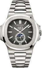 Load image into Gallery viewer, Patek Philippe Nautilus Annual Calendar Moon Phases Stainless Steel Grey Dial - 5726/1A-001 - Luxury Time NYC