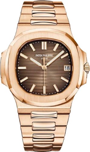 Patek Philippe Nautilus Date Sweep Seconds Rose Gold Brown Dial | 5711/1R - 001 - Luxury Time NYC