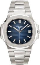 Load image into Gallery viewer, Patek Philippe Nautilus Date Sweep Seconds White Gold Black Blue Dial | 5811/1G - 001 - Luxury Time NYC