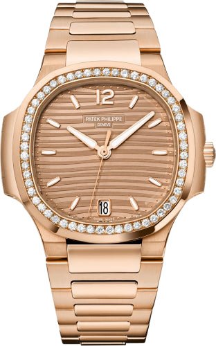 Patek Philippe Nautilus Ladies Rose Gold Golden Brown Dial | 7118/1200R - 010 - Luxury Time NYC