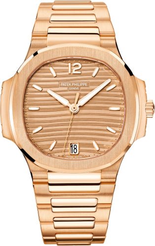 Patek Philippe Nautilus Ladies Rose Gold Golden Brown Opaline Dial - 7118/1R - 010 - Luxury Time NYC