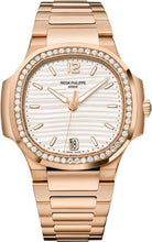 Load image into Gallery viewer, Patek Philippe Nautilus Ladies Rose Gold Silver Dial | 7118/1200R - 001 - Luxury Time NYC