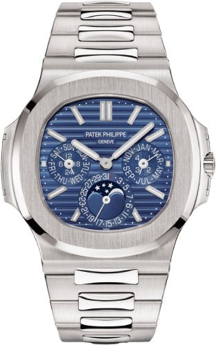 Patek Philippe Nautilus Perpetual Calendar White Gold Blue Dial 40 mm - 5740/1G - 001 - Luxury Time NYC