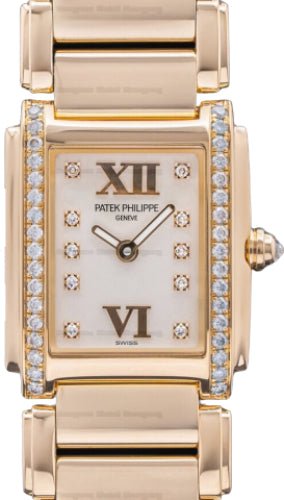 Patek Philippe Twenty~4 Ladies Rose Gold Diamond Set | 4908/11R - 011 - Luxury Time NYC