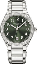 Load image into Gallery viewer, Patek Philippe Twenty~4 Ladies Stainless Steel Olive Green Dial | 7300/1200A - 011 - Luxury Time NYC