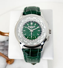 Load image into Gallery viewer, Patek Philippe World Time Flyback Chronograph Green Watch - 5930P-001 - Luxury Time NYC