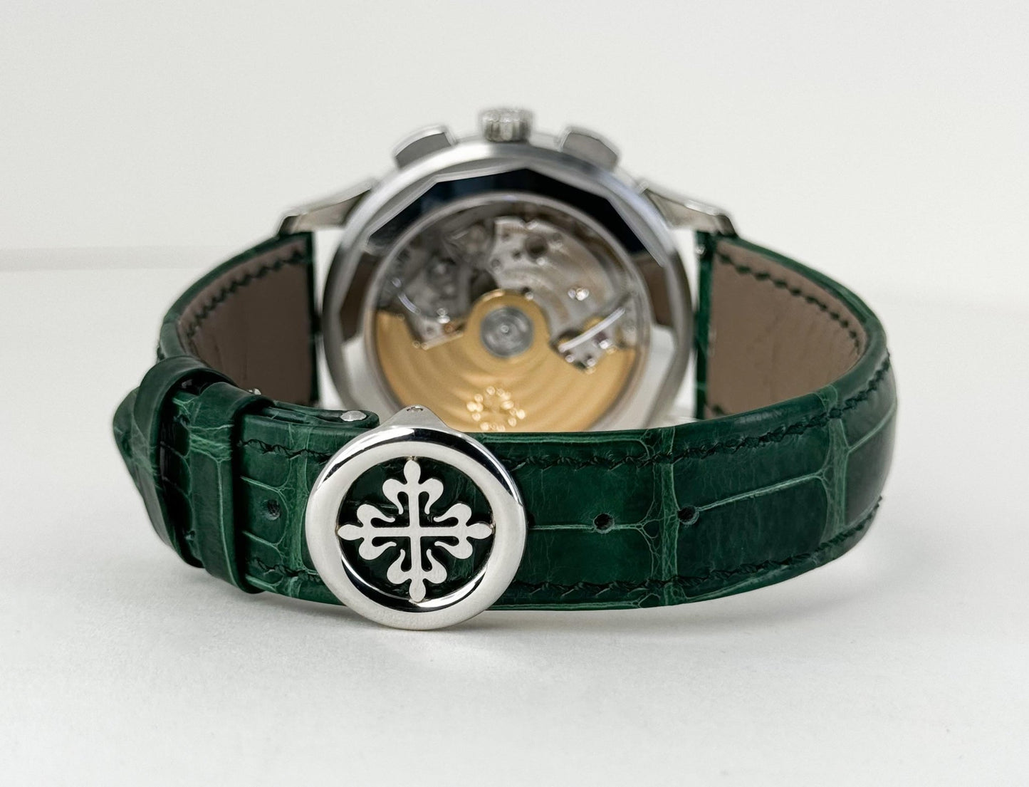 Patek Philippe World Time Flyback Chronograph Green Watch - 5930P-001 - Luxury Time NYC