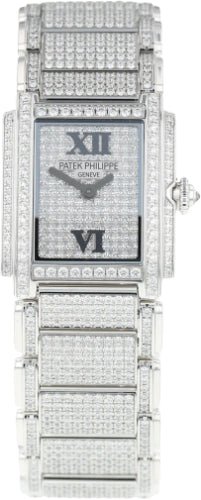 Patek PhilippeTwenty~4 Ladies White Gold Diamond Pave | 4909/50G - 001 - Luxury Time NYC