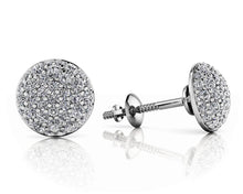 Load image into Gallery viewer, Pave Set Diamond Earrings Diamond with 0.51 ct.(finished) 1mm, 1.1mm, 1.3mm - Luxury Time NYC