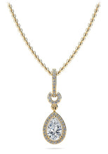 Load image into Gallery viewer, Pear Drop Dangle Diamond Pendant with 0.70 ct.(finished) 7x4.5mm, 1mm - Luxury Time NYC