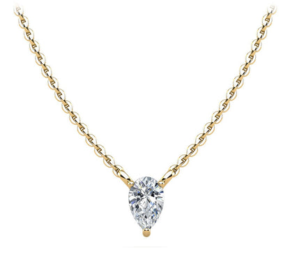 Pear Shape Dream Lab - Grown Diamond Pendant with 0.50 ct.(finished) 7x4.5mm - Luxury Time NYC