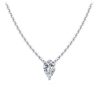 Pear Shape Dream Lab - Grown Diamond Pendant with 1.00 ct.(finished) 8.5x5.5mm - Luxury Time NYC