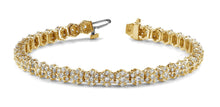 Load image into Gallery viewer, Pentagon Diamond Bracelet with 4.55 ct.(finished) 1.5mm, 2mm - Luxury Time NYC