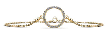 Perfect Circle Diamond Adjustable Diamond Bracelet with 0.24 ct.(finished) 1.2mm - Luxury Time NYC
