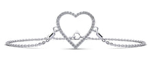 Load image into Gallery viewer, Perfect Heart Diamond Adjustable Diamond Bracelet with 0.30 ct.(finished) 1.2mm - Luxury Time NYC