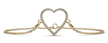 Perfect Heart Diamond Adjustable Lab - Grown Diamond Bracelet with 0.30 ct.(finished) 1.2mm - Luxury Time NYC