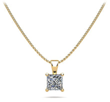 Load image into Gallery viewer, Perfect Princess Diamond Pendant with 0.25 ct.(finished) 3.4mm - Luxury Time NYC