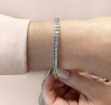 Load image into Gallery viewer, Pillow Bezel Set Diamond Tennis Bracelet with 10.50 ct.(finished) 4.0mm - Luxury Time NYC