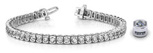 Load image into Gallery viewer, Pillow Bezel Set Diamond Tennis Bracelet with 10.50 ct.(finished) 4.0mm - Luxury Time NYC