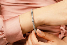 Load image into Gallery viewer, Pillow Bezel Set Diamond Tennis Bracelet with 10.50 ct.(finished) 4.0mm - Luxury Time NYC