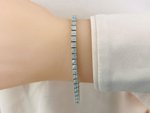 Load image into Gallery viewer, Princess Cut Diamond Illusion Diamond Bracelet with 4.68 ct.(finished) 1.5mm - Luxury Time NYC