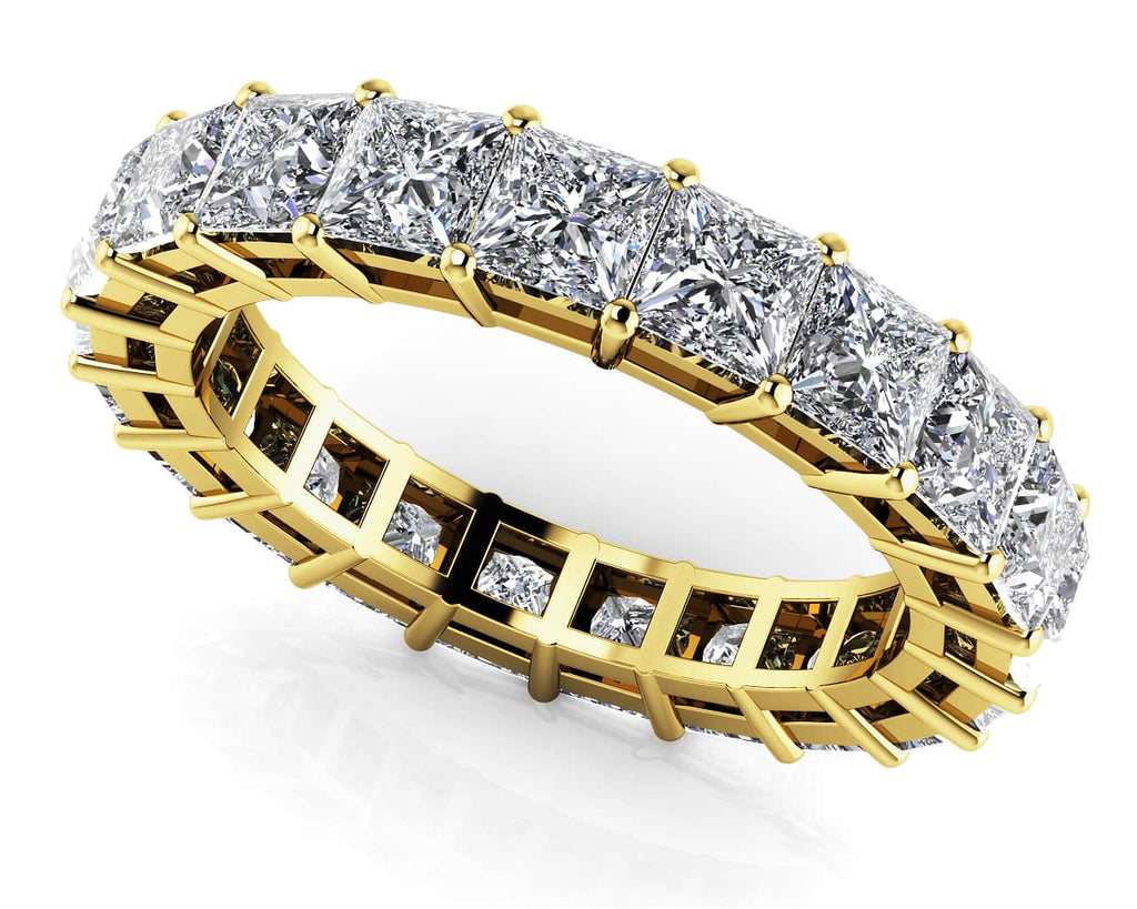 Princess Cut Diamonds Classic Eternity Diamond Ring with 1.82 ct.(finished) 2.25mm - Luxury Time NYC