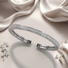 Load image into Gallery viewer, Princess Cut Flexible Diamond Bangle Bracelet with 5.97 ct.(finished) 2.5mm - Luxury Time NYC