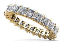 Load image into Gallery viewer, Princess Cut U Shape Eternity Diamond Ring with 1.76 ct.(finished) 2.25mm - Luxury Time NYC