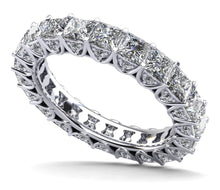 Load image into Gallery viewer, Princess Sunbeam Diamond Eternity Diamond Ring with 2.70 ct.(finished) 1.1mm, 2.5mm - Luxury Time NYC