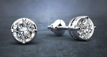 Load image into Gallery viewer, Prismatic Diamond Stud Earrings with 0.50 ct.(finished) 3.2mm - Luxury Time NYC