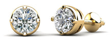 Load image into Gallery viewer, Prismatic Diamond Stud Earrings with 0.50 ct.(finished) 3.2mm - Luxury Time NYC