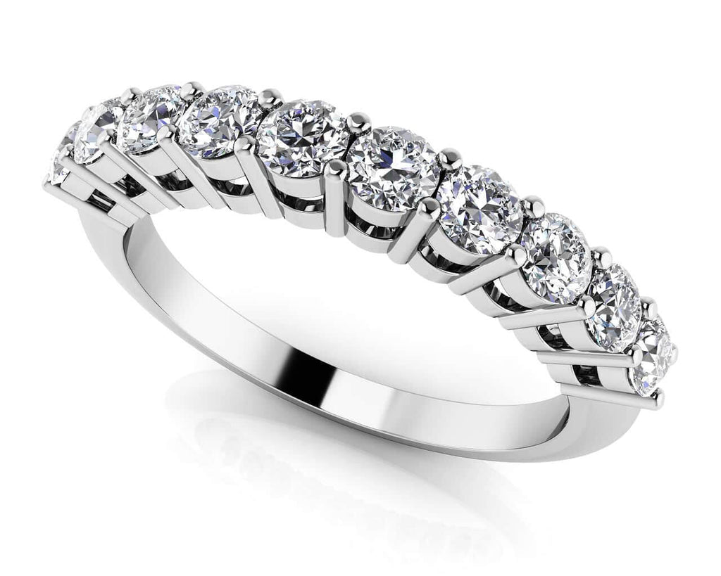 Prong Set Diamond Band with 0.36 ct.(finished) 2mm - Luxury Time NYC