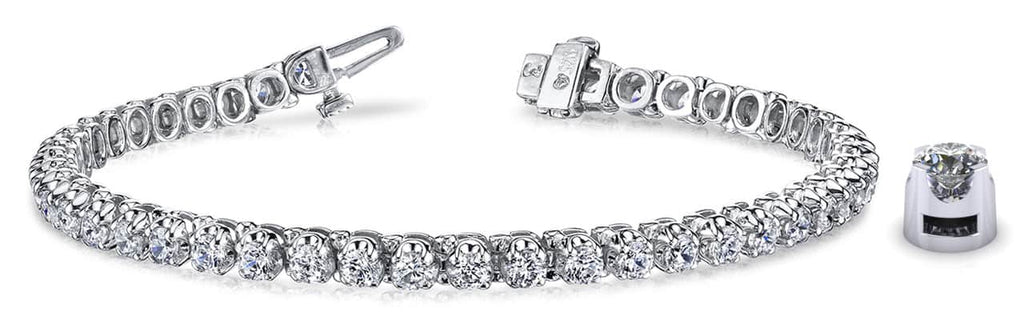 Prong Set Diamond Strand Diamond Tennis Bracelet with 15.60 ct.(finished) 5.5mm - Luxury Time NYC