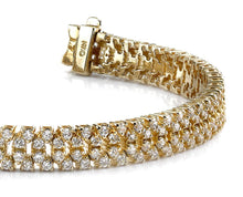 Load image into Gallery viewer, Quad Row Diamond Bracelet with 5.10 ct.(finished) 1.7mm - Luxury Time NYC