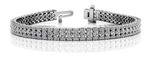 Load image into Gallery viewer, Radiant Diamond Tennis Bracelet Lab - Grown Diamond with 5.80 ct.(finished) 1.2mm, 2.5mm - Luxury Time NYC