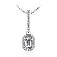 Load image into Gallery viewer, Ravishing Emerald Cut Diamond Pendant with 0.65 ct. (0.50 ct. center diamond) - Luxury Time NYC