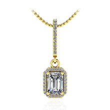 Load image into Gallery viewer, Ravishing Emerald Cut Diamond Pendant with 0.65 ct. (0.50 ct. center diamond) - Luxury Time NYC