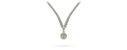 Remarkable Plunging V Neck Diamond Lab - Grown Diamond Necklace with 9.29 ct.(finished) - Luxury Time NYC