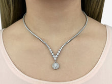 Load image into Gallery viewer, Remarkable Plunging V Neck Diamond Necklace with 8.75 ct.(finished) - Luxury Time NYC