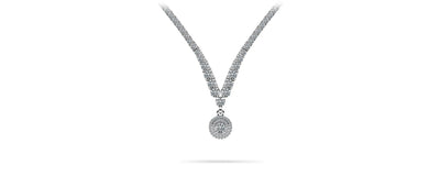 Remarkable Plunging V Neck Diamond Necklace with 9.29 ct.(finished) - Luxury Time NYC